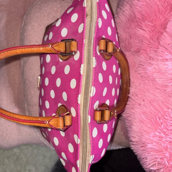Dooney and Bourke polka dot Geena satchel - Picture 9 of 11